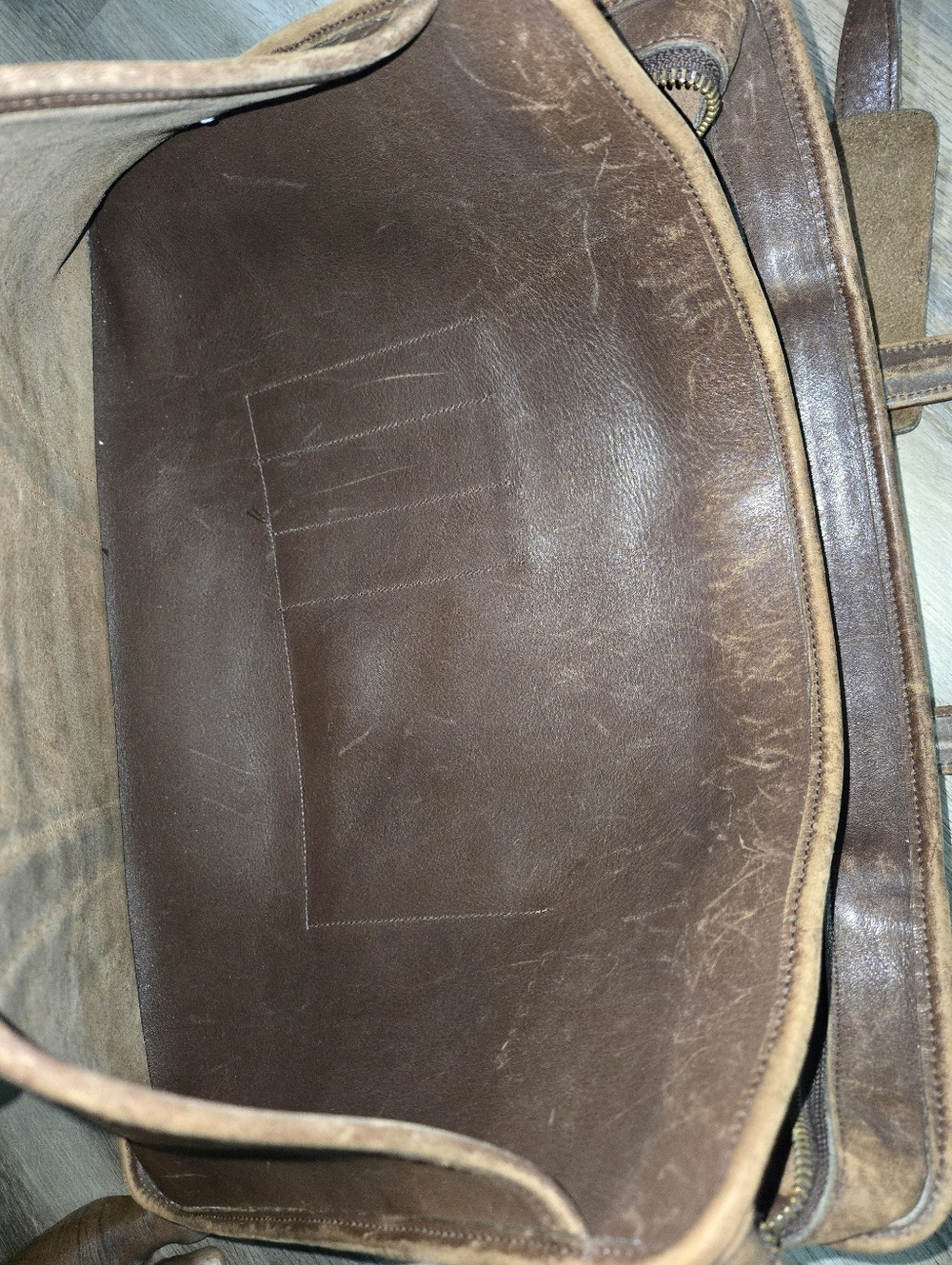 Vintage 1998 Coach Embassy Briefcase 5296 Brown Leather Laptop Bag - Made in USA - Picture 10 of 13